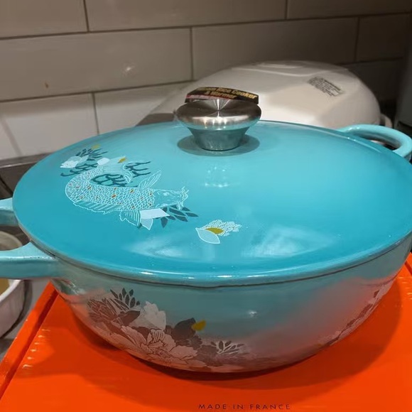 Le Creuset Other - Le Creuset Aqua Dragon Cast Iron Dutch Oven